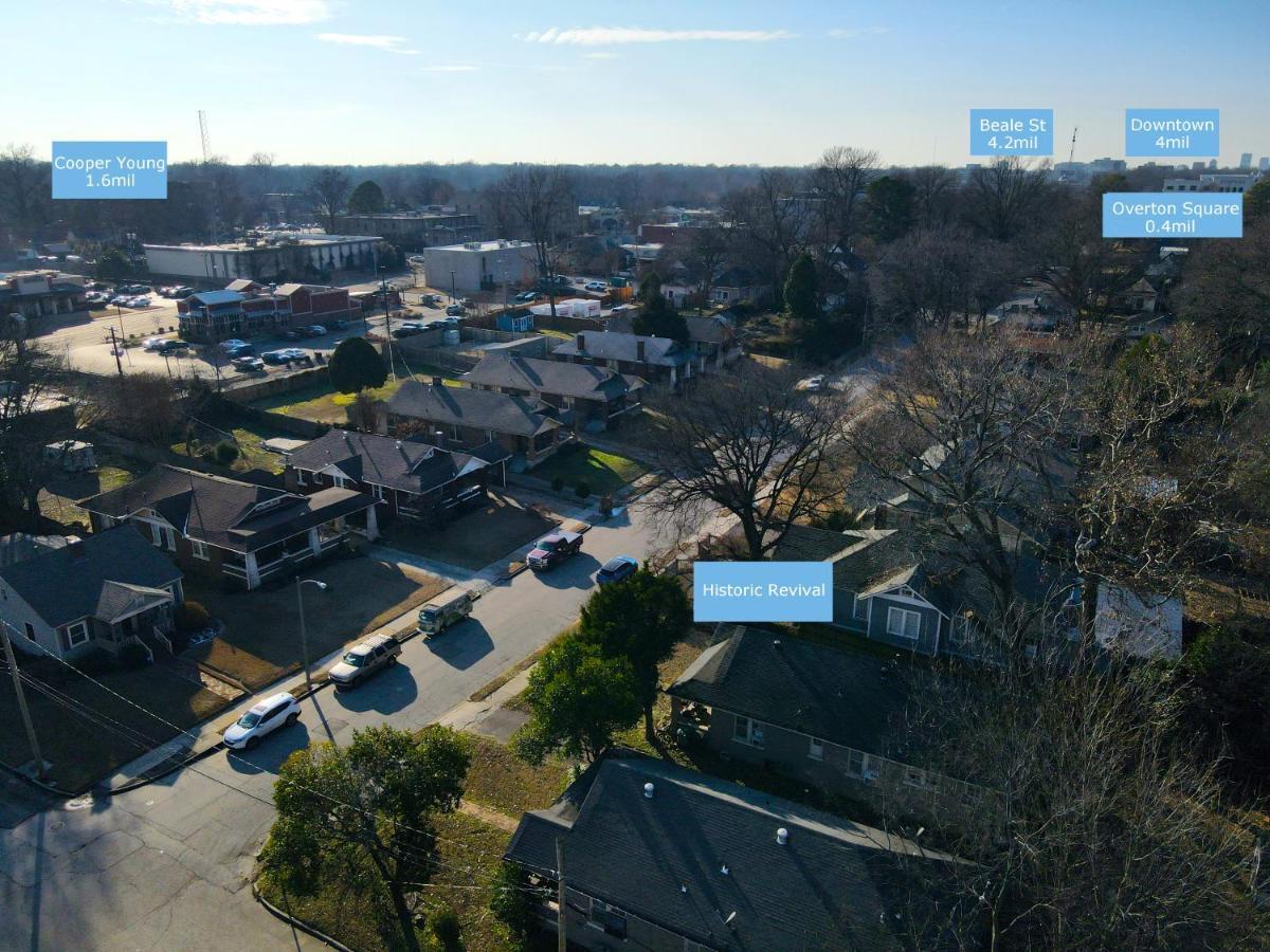 Historic Revival King Bed Midtown Memphis 68 Yes Pets Fast Wifi Free Parking Villa Eksteriør billede